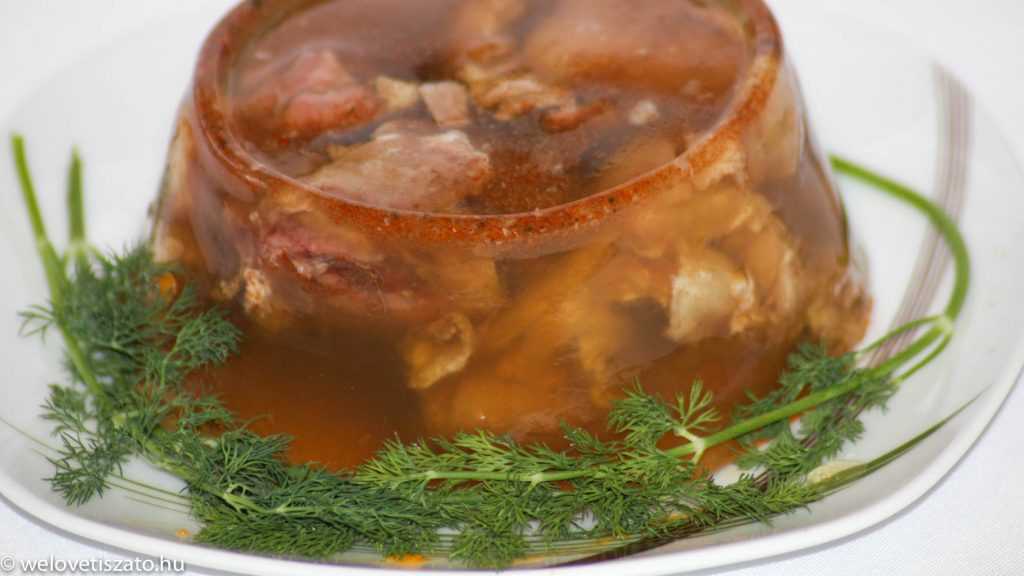 Kocsonyateszt a Tisza-tónál: sertés- és halkocsonya